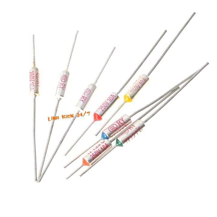 Bộ 5 Cầu Chì Nhiệt Nồi Cơm Điện 10A 250VCC 185 Độ