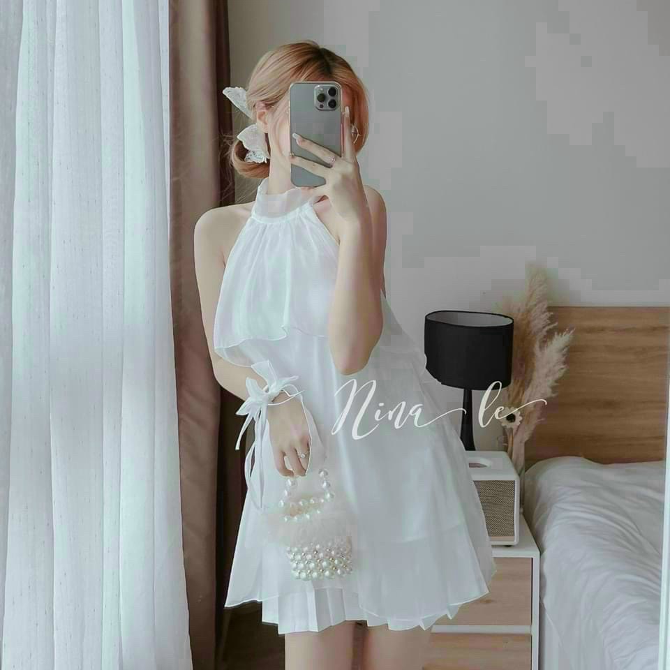 [ MẪU MỚI ] SET VÁY ÁO TƠ CỔ YẾM/ VÁY FORD, TIỂU THƯ, NỮ TÍNH, MẶC CỰC XINH, ĐỦ CÁC SIZE UP