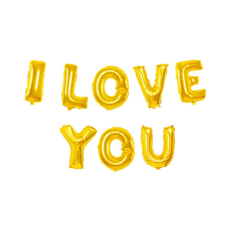 Bóng Chữ I Love You - phao ILY Trang Trí độc đáo - Brendo Store)