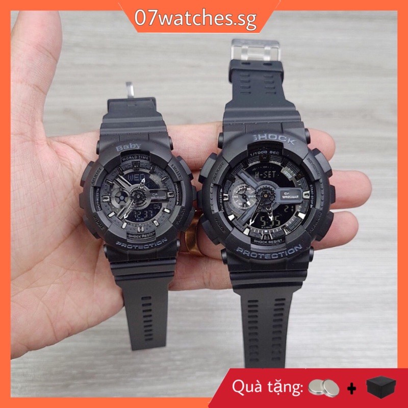 [Sẵn Hàng] Đồng hồ thể thao Nam Và nữ GX101S Đen Mặt tròn Hai kích thước
