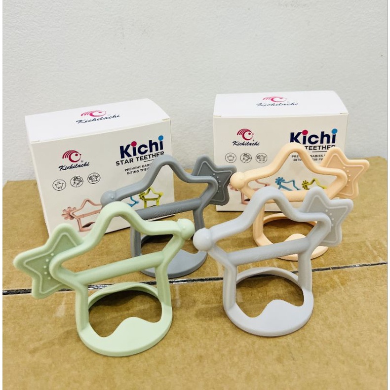 (chọn màu) Gặm nướu hình ngôi sao, chất liệu silicon an toàn cho bé giúp bé đỡ ngứa răng lợi