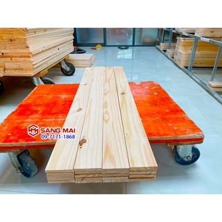 Mua  MS142  Tấm gỗ thông mặt rộng 8cm x dày 1cm x dài 120cm + láng mịn 4 mặt