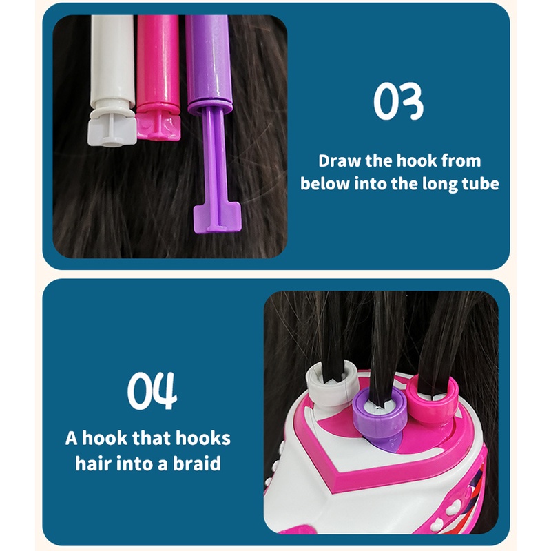 Bộ đồ chơi Zhan Qi Toys tạo kiểu tóc tiện dụng thú vị cho bé gái