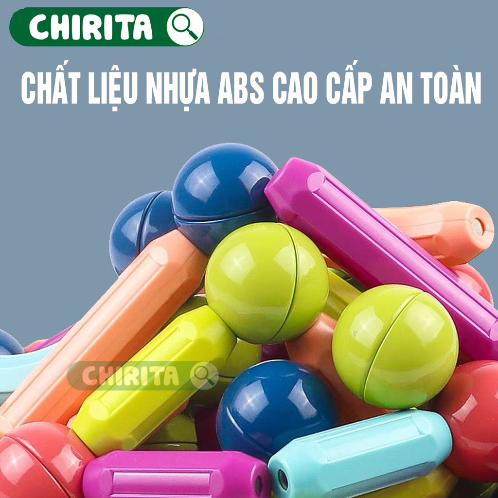 Đồ Chơi Ghép Hình Nam Châm 64 Chi Tiết,42,36,25 Cho Bé -Bộ Đồ Chơi Lắp Ráp LEGO Xếp Hình Đồ Chơi Cho Bé Trai,Gái CHIRITA