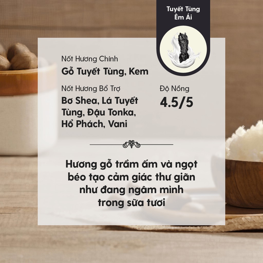 Tinh Dầu Thơm Phối Hương Creamy Cedar (Tuyết Tùng Êm Ái) Heny Garden - Làm Nến Thơm, Xông Thơm Phòng