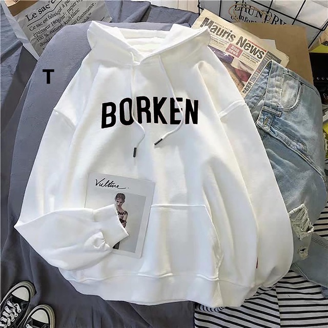 [FREESHIP ĐƠN TỪ 50K] Áo hoodie BORKEN chữ ngực DTR1119 | BigBuy360 - bigbuy360.vn