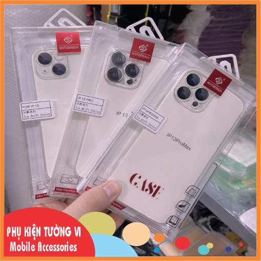 Ốp silicon trong suốt KST Design cho các dòng iPhone từ 6 tới 15 Pro Max