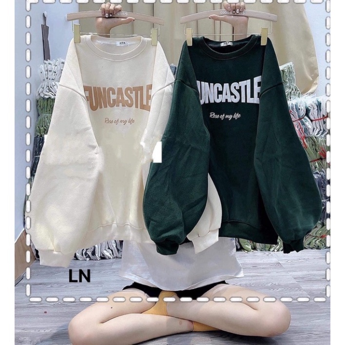 [Ảnh thật] Áo nỉ Sweater Funcastle form rộng unisex mặc nhà đi chơi đi học ulzzang hàn quốc ZADOLA