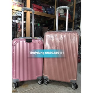 Vali nhựa kẻ sọc hùng phát 20 inch 