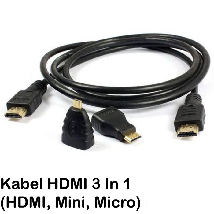 Dây Cáp Hdmi 3 Trong 1 1 Chuyển Đổi Cổng Hdmi Sang Hdmi, Mini & Micro 66957