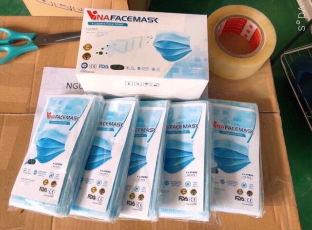 KHẨU TRANG Y TẾ 4 LỚP VINAFACEMASK