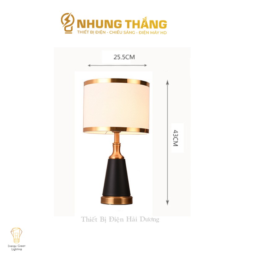 Đèn Ngủ Để Bàn S3057 - Khung Kim Loại - Kiểu Dáng Cổ Điển Sang Trọng - Tặng Kèm Bóng Led - Bảo Hành 12 Tháng