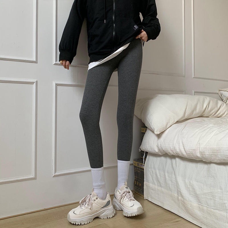 Quần Legging Lưng Cao Độ Co Giãn Tốt Thiết Kế Mỏng Thời Trang Cho Bạn Gái