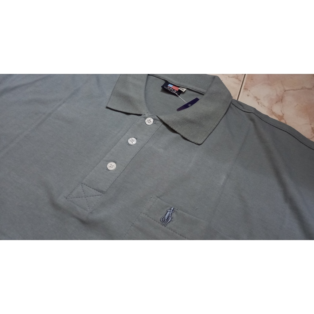 (80-100kg) Áo thun cotton Polo BIGSIZE trung niên, loại áo thun nam có cổ ngắn tay Hongphatstore