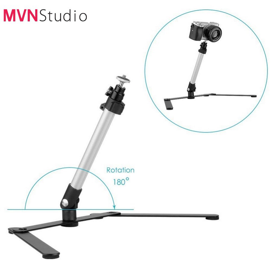 MVN Studio - Chân giá đỡ máy ảnh mirrorless, điện thoại dùng quay video chụp hình sản phẩm góc từ trên cao xuống