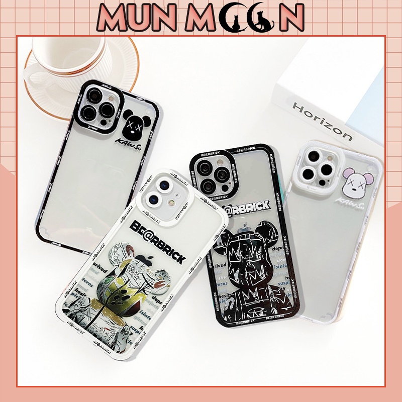 Ốp Lưng Iphone Vuông Viền Bảo Vệ Camera Kaws 6/6plus/6s/6splus/7/7plus/8/8plus/x/xr/xs/11/12/13/pro/max/plus/promax/Maxp