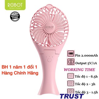 [ 2 Trong 1 - Quạt Mini Và Pin Dự Phòng ] - Đầu USB Cầm Tay Robot Đuôi Cá - RT-BF07 - Hàng Chính Hãng