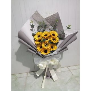 Bó hoa sáp hướng dương 10 bông