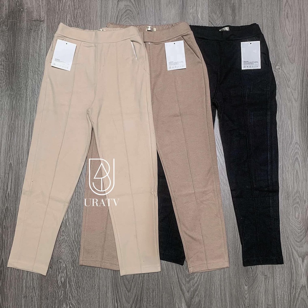 [FREESHIP - ẢNH CHÍNH CHỦ] Quần BAGGY DẠ lưng thun 195