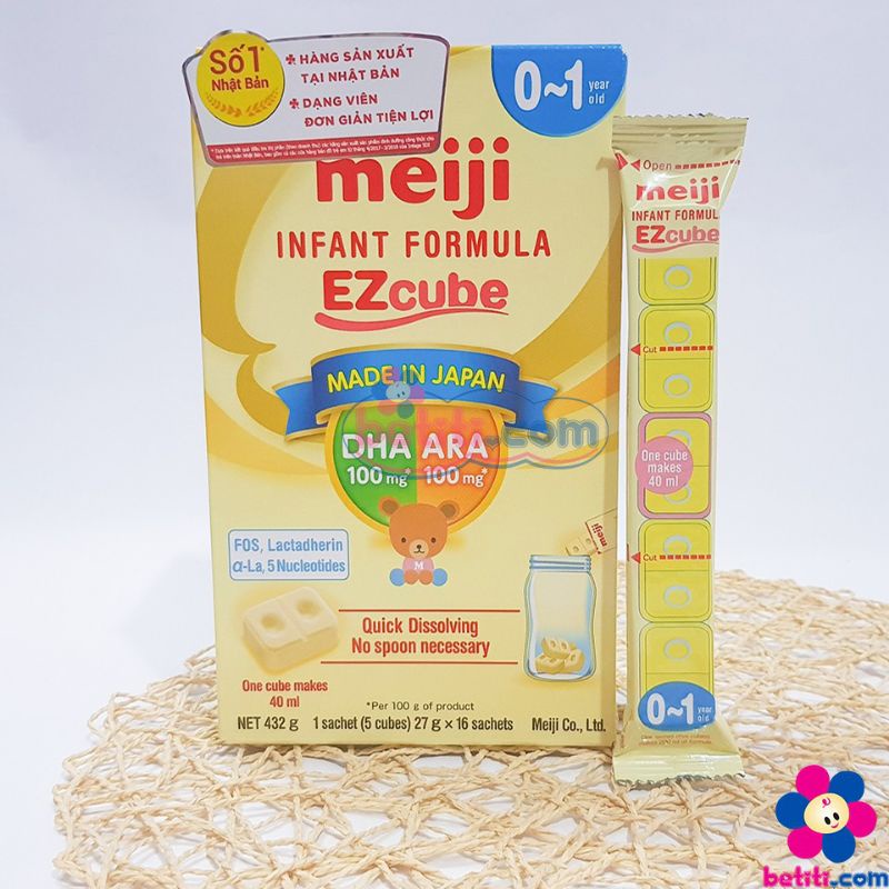 Sữa meiji thanh số 0 nhập khẩu nhật 432g