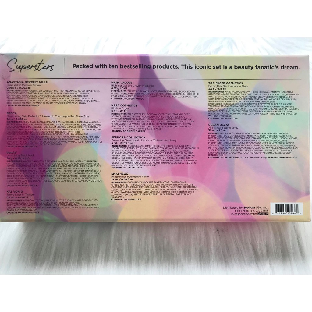 (Tách set) Bộ trang điểm SEPHORA FAVORITES Superstar 2018 (phiên bản Sephora JCPenney) | BigBuy360 - bigbuy360.vn