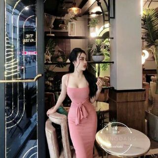 Đầm Body Thắt Nơ CĐ (Có ảnh Thật + video)