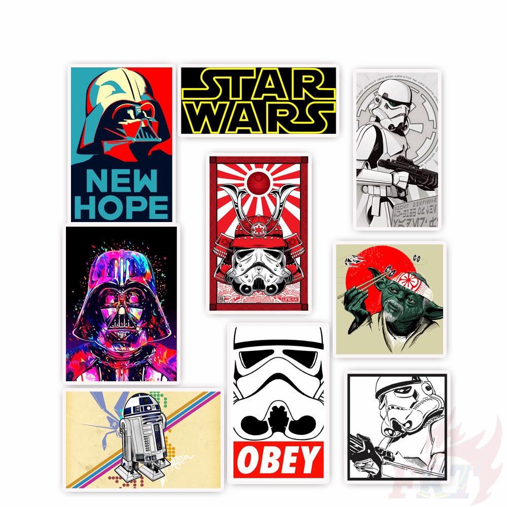 ❉ Star Wars Series 02 Stickers ❉ 50Pcs/Set Movie Cartoon DIY Fashion Mixed Doodle Decals Stickers