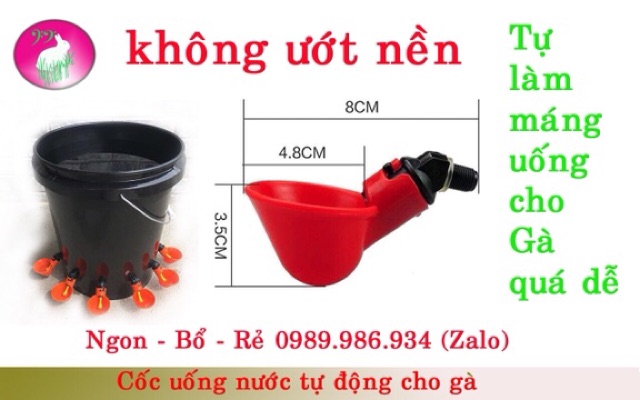 Combo 30 máng uống tự động cho gà ngan vịt hàng đẹp