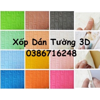 XỐP DÁN TƯỜNG 3D LOẠI TRUNG (KHO CẦN THƠ) FREE SHIP