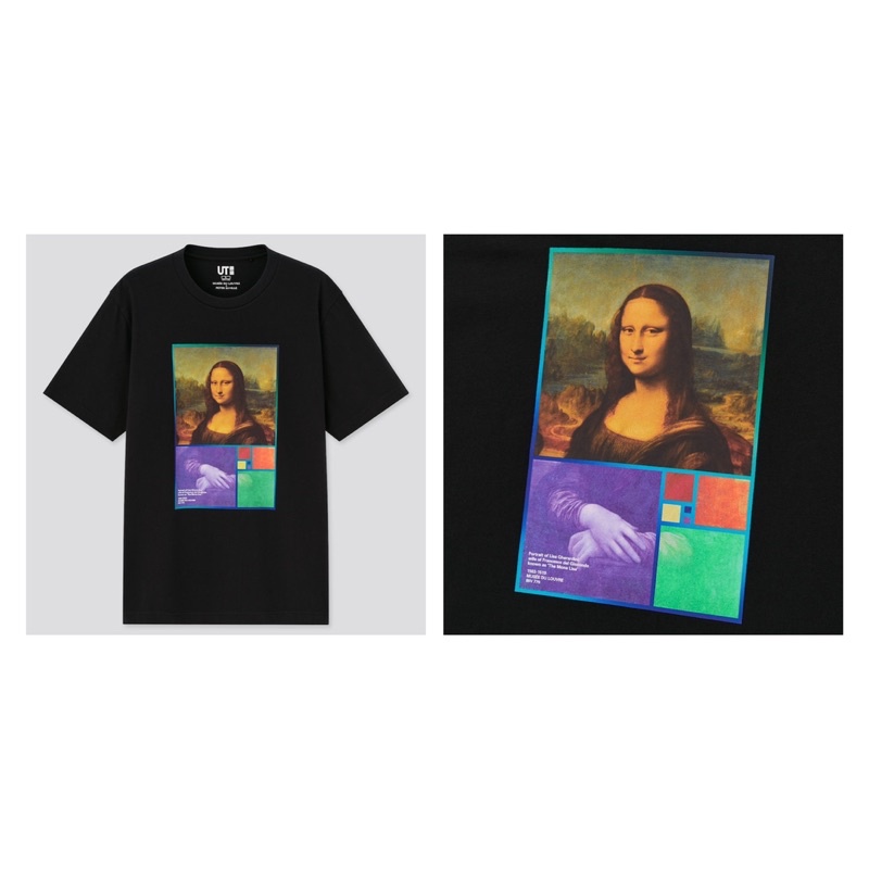 Áo phông nam cổ tròn  Mona Lisa dòng UT thời trang của UNIQLO