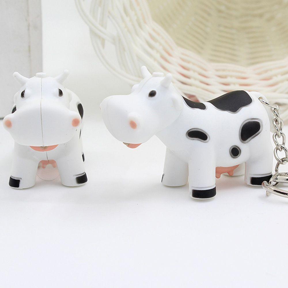 Móc Khóa Bò Sữa Có Đèn LED Phát Sáng