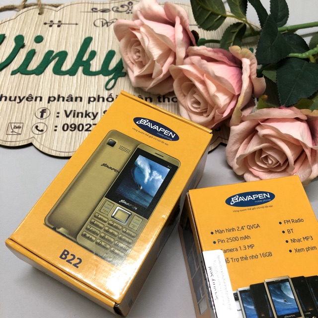 ĐIỆN THOẠI CHÍNH HÃNG BAVAPEN B22 2 SIM BẢO HÀNH 12 THÁNG | BigBuy360 - bigbuy360.vn