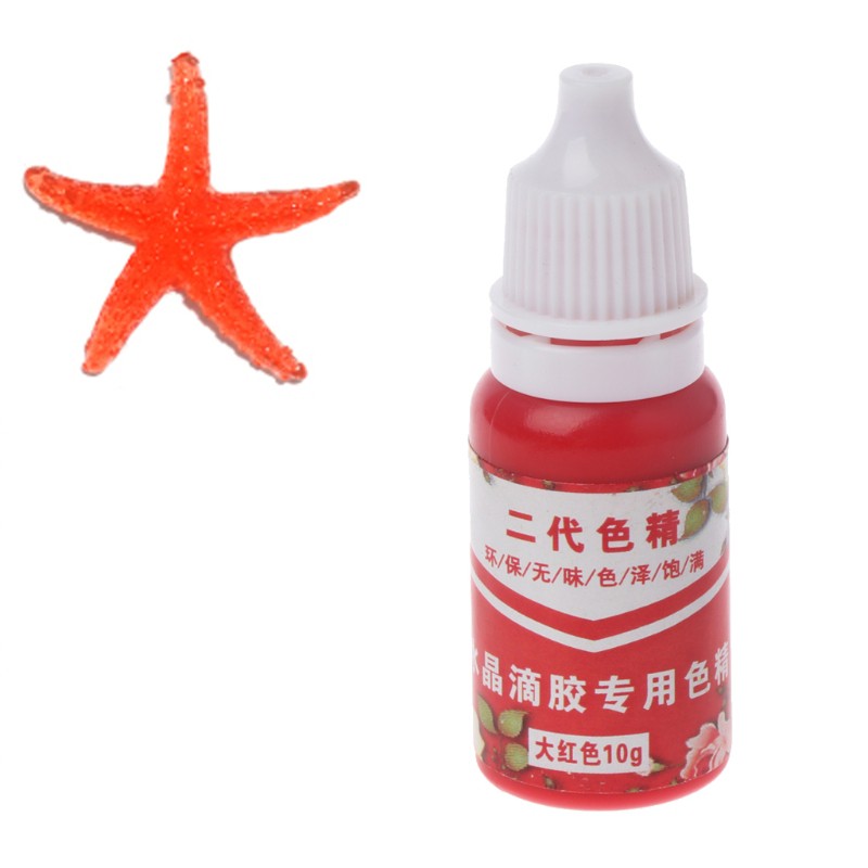 Chai màu nhuộm resin UV 15 màu ánh ngọc trai dùng làm thủ công nghệ thuật