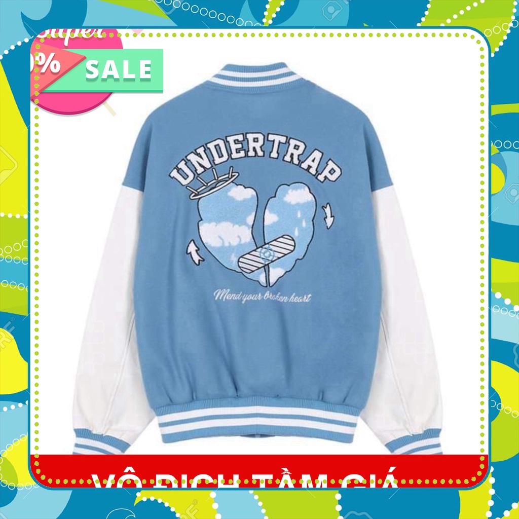 Áo Bomber Jacket Nỉ Lót nỉ Ngoại Hình in UNDERTRAP  hoodie_drew1996