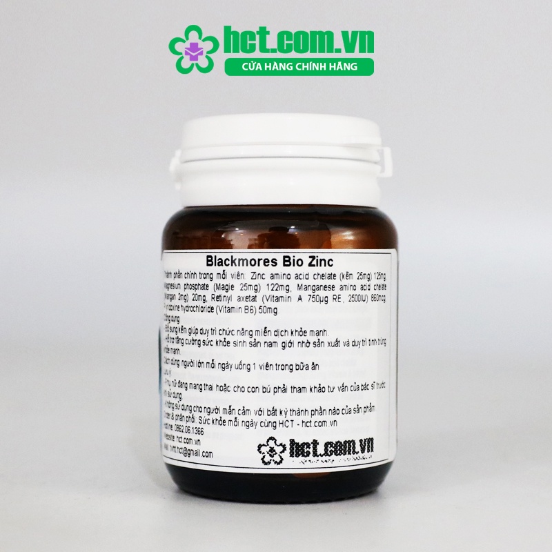 Viên Uống Kẽm Blackmores Bio Zinc Lọ 84 Viên