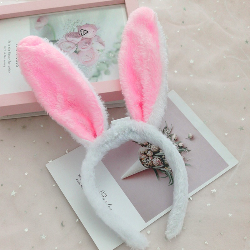 [HCM] Cài tóc tai thỏ có đèn phối lông mềm mại dễ thương phong cách Hàn Quốc - Selenshop