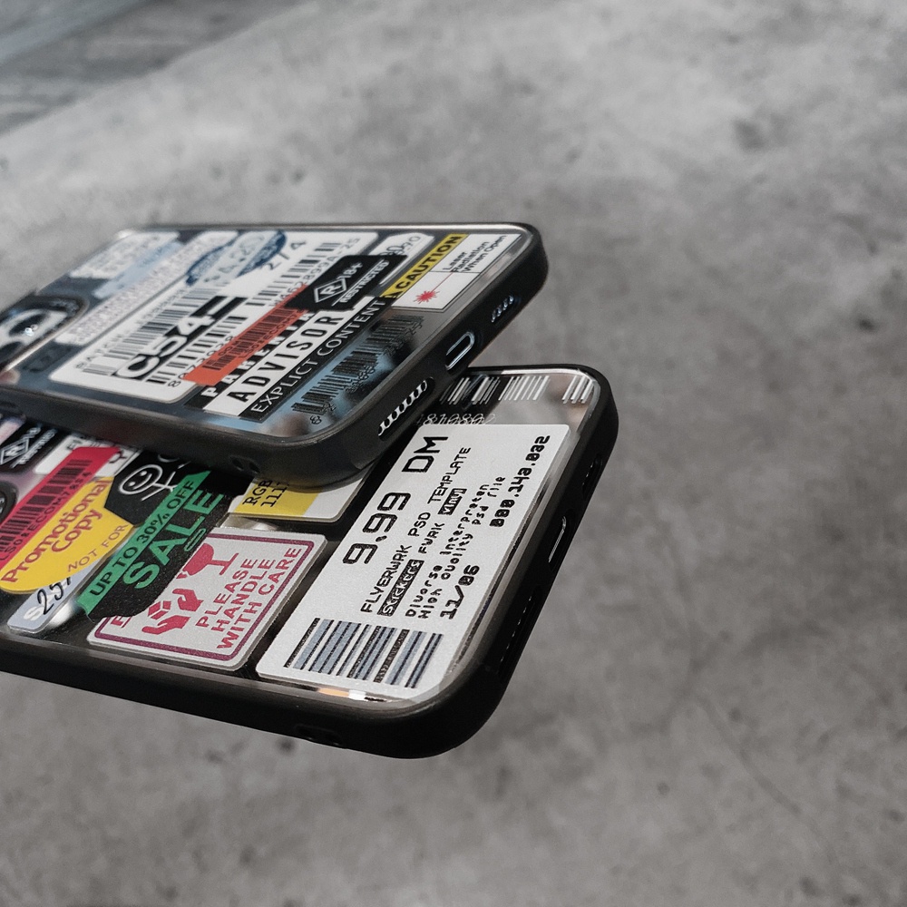 Ốp điện thoại tpu silicon mềm hình nhãn dán thích hợp cho iPhone 7 8 Plus 7 Plus X Xs Xr 11 11pro 12mini Se2020