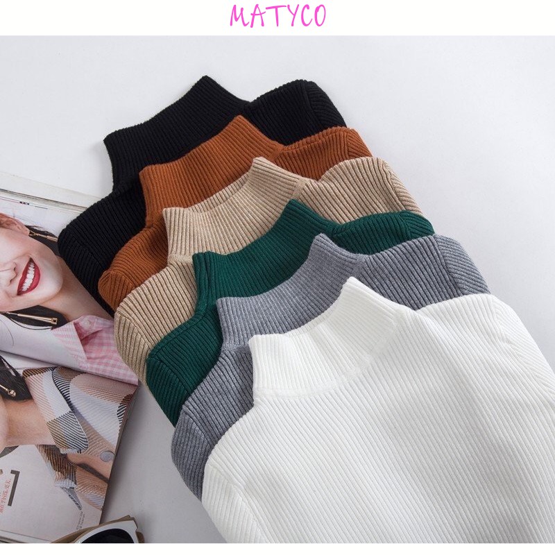 Áo Len Tơ Mềm Cổ 3 Phân Hàng Quảng Châu Loại 1 Nhiều Màu Siêu Đẹp