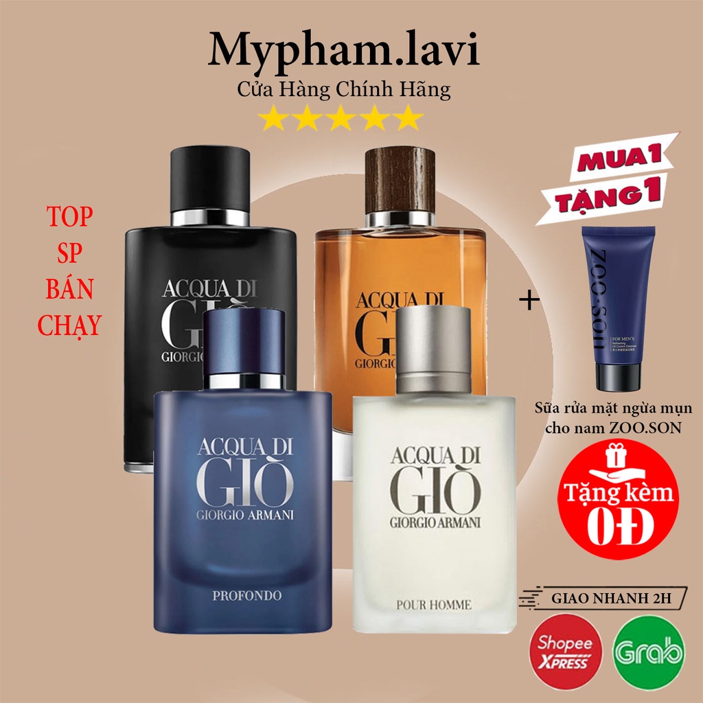 Nước hoa nam AQua Di Gio đen,AQua Di Gio trắng,AQua Di Gio vàng EDP 100ml - mypham.lavi | BigBuy360 - bigbuy360.vn