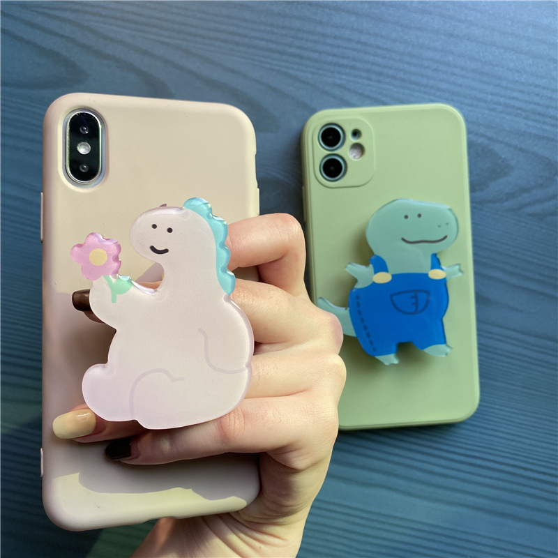 Giá đỡ điện thoại thiết kế hình khủng long/gấu/gấu cầm bánh kem dễ thương