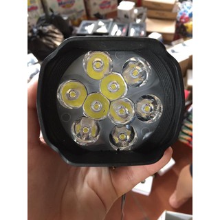 Đèn led trợ sáng L5 <9 tim led> siêu sáng, lắp cho xe máy, xe điện TẶNG công tắc on/off