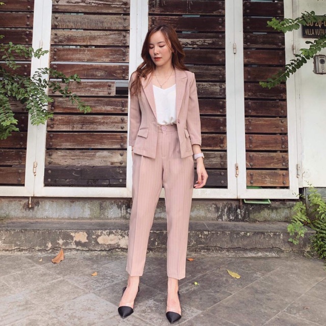 Bộ vest quần baggy
