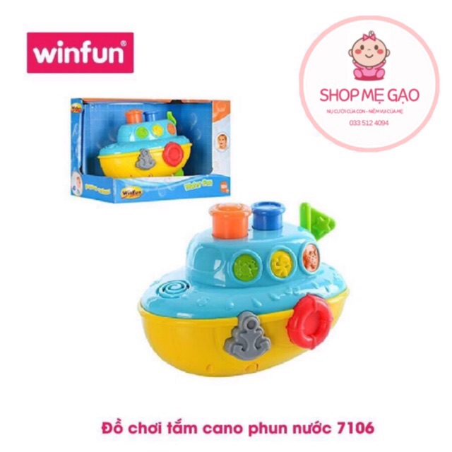 Đồ chơi tắm cano phun nước Winfun