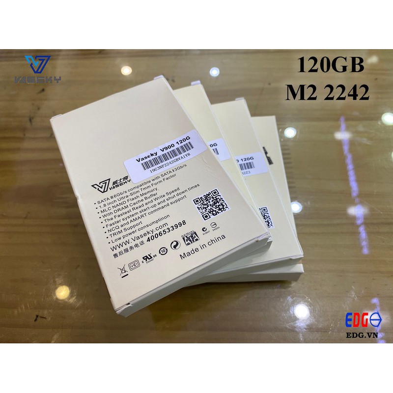 Thẻ M2 2242 SSD 128GB, ổ cứng SSD VASEKY V900 - VASEKY m2 2242 120Gb V900 | BigBuy360 - bigbuy360.vn