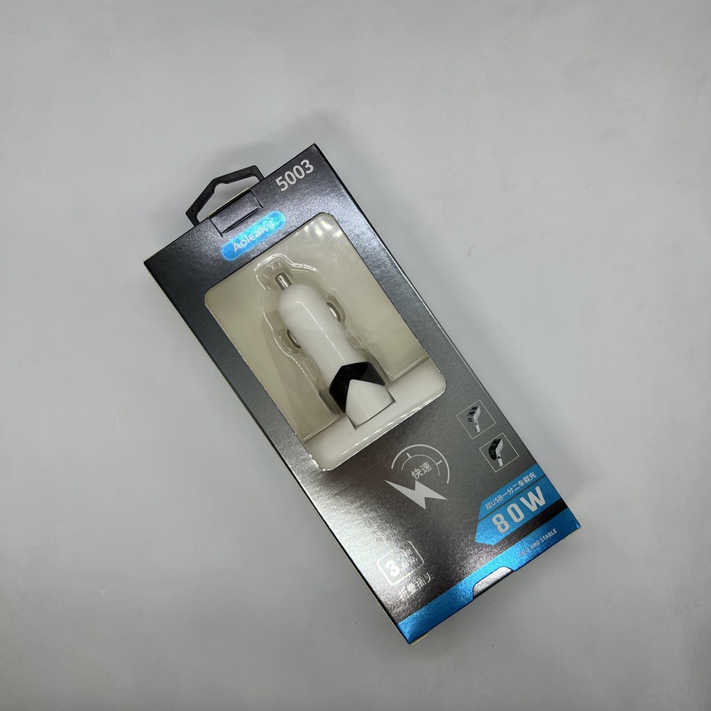 【SHIP SIÊU TỐC⚡️】Tẩu Sạc Nhanh Ô Tô , Tẩu Sạc Ô Tô Cao Cấp AOLEAKY Chia 2 Cổng Tẩu + 2 Cổng USB 80W - HT15