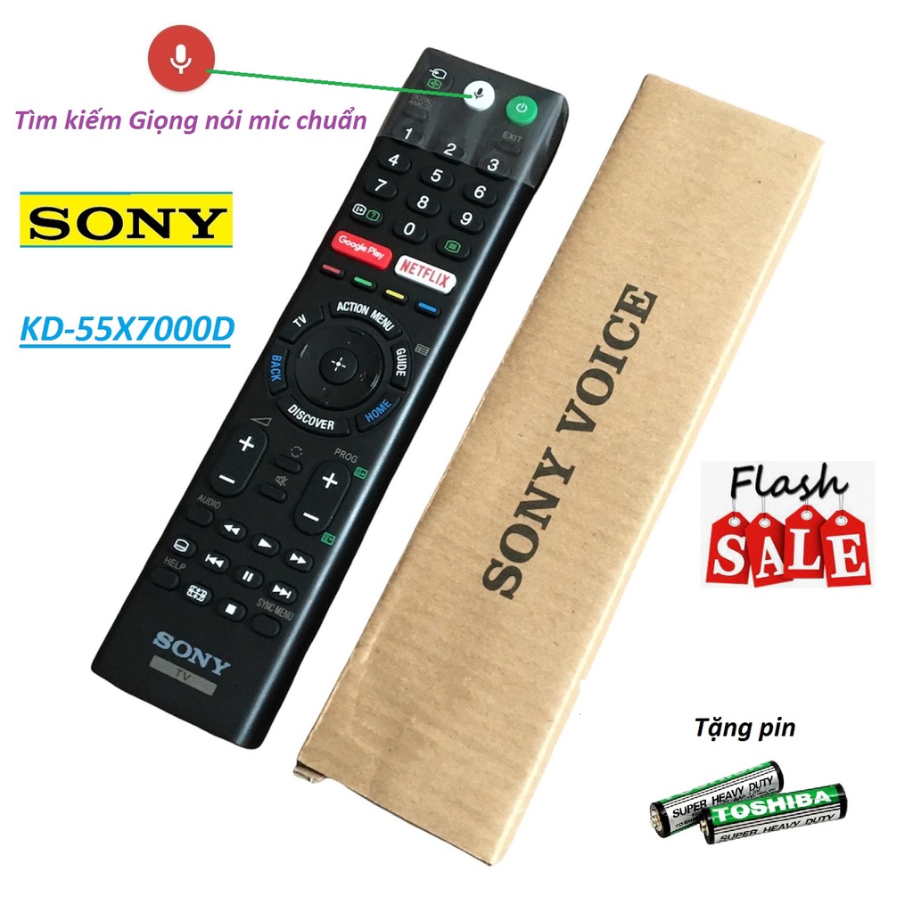 Remote Điều khiển tivi sony giọng nói KD-55X7000D hàng mới 100%