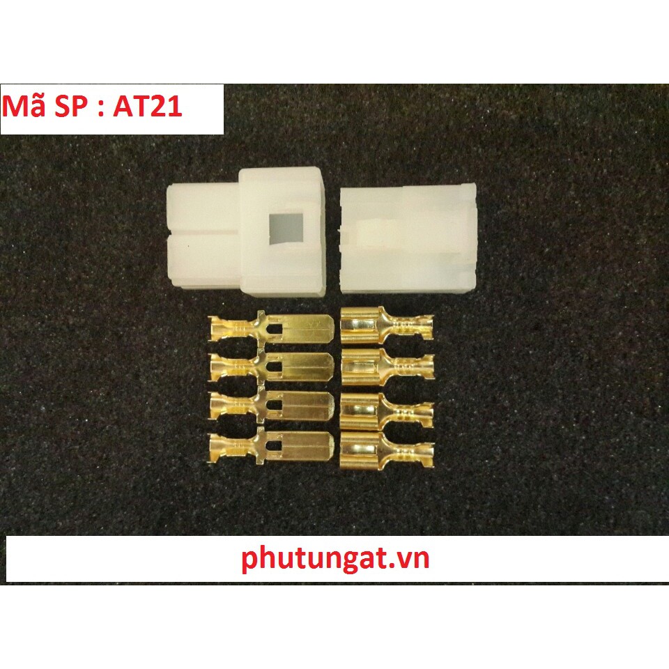 Bộ giắc kết nối 4 lỗ 4P 6.3 - AT21