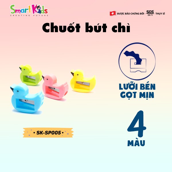 Chuốt bút chì Smartkids SP05 (2 CÁI). Dành cho học sinh, sinh viên và nhân viên văn phòng. Thiết kế bền đẹp