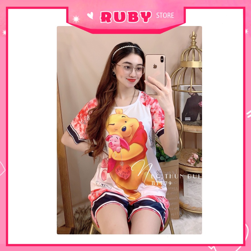 Đồ bộ nữ mặc nhà Freesize ❤️ Set bộ hoạt hình Nhiều Mẫu cực xinh chất thun mềm mịn mát ❤️ Rubystorevn