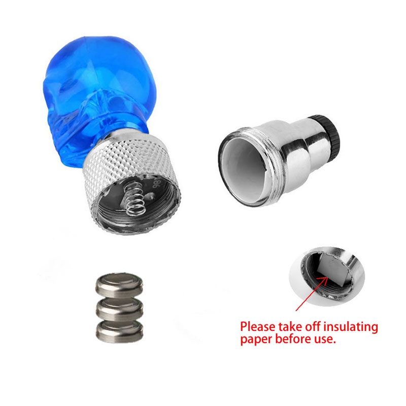 Bộ 2 Nắp Van Bánh Xe Hình Đầu Lâu Có Đèn LED Cho Xe Hơi Xe Máy